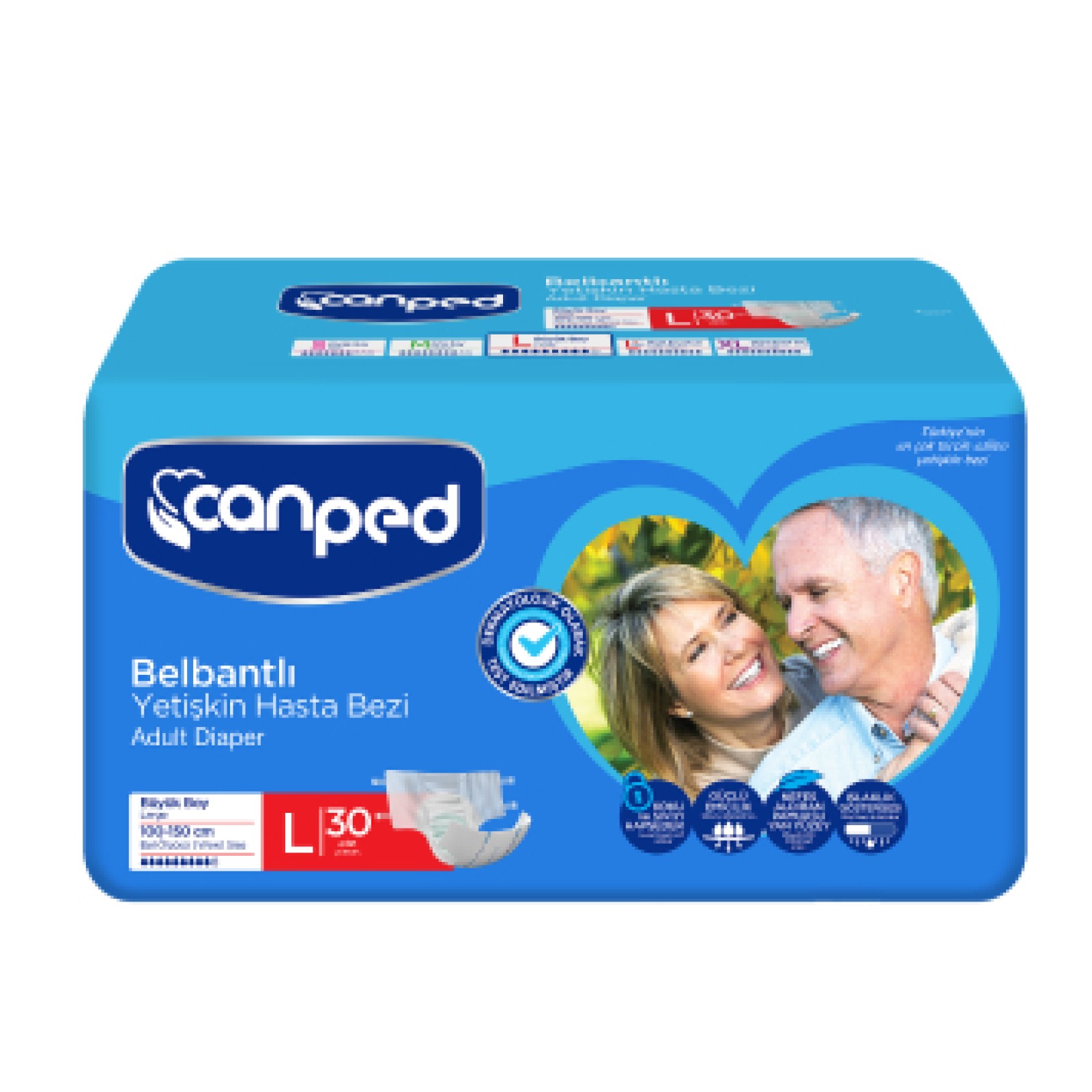 Canped Hasta Bezi Belbantlı Tekstil 30'lu L